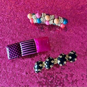 👱🏻‍♀️VINTAGE Lot of Colorful Spring Clasp Hair Barrettes